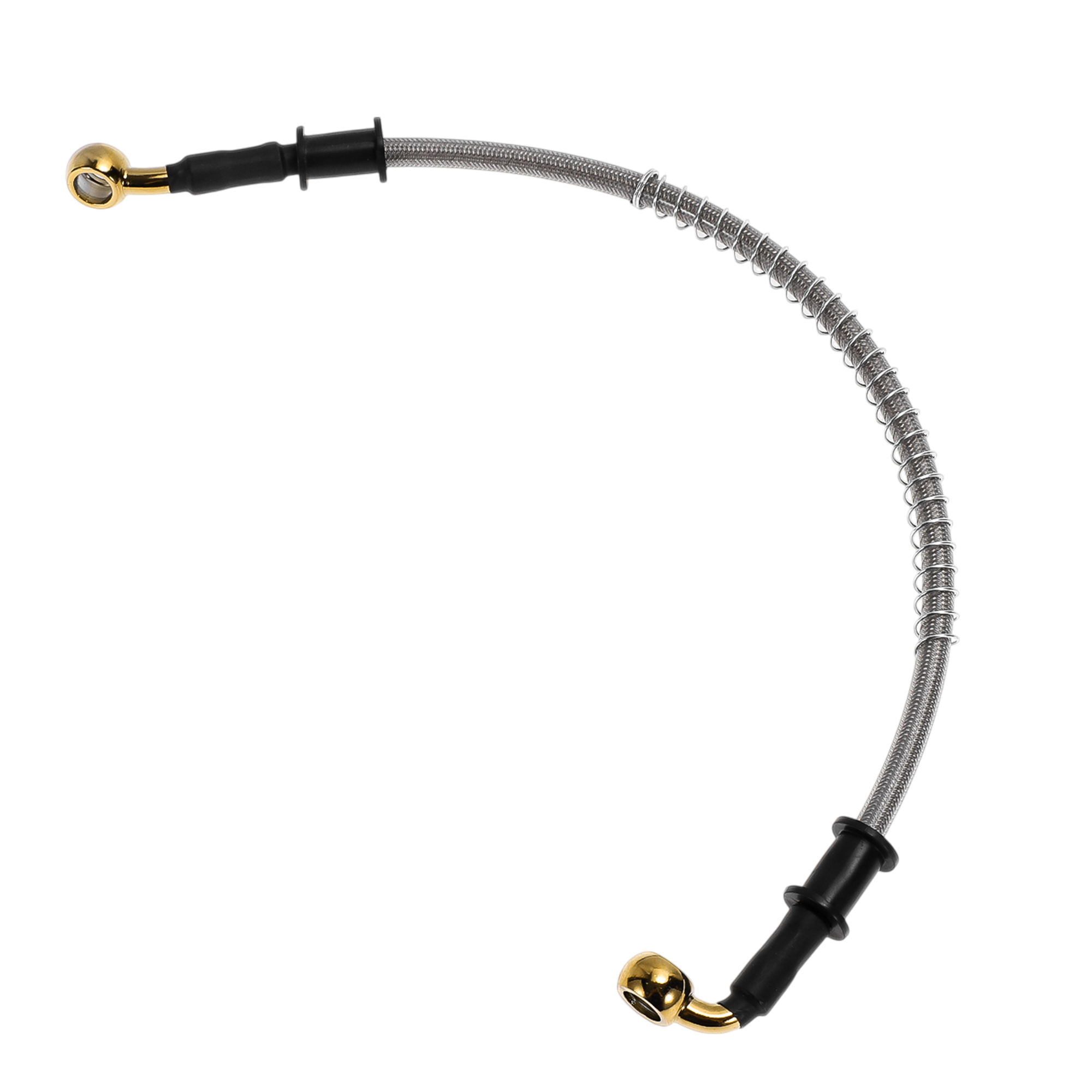 Braided Line - โมโตฟอร์ติสายยางน้ำมันเบรกคลัตช์มอเตอร์ไซค์ 40 ซม. สีเงิน
