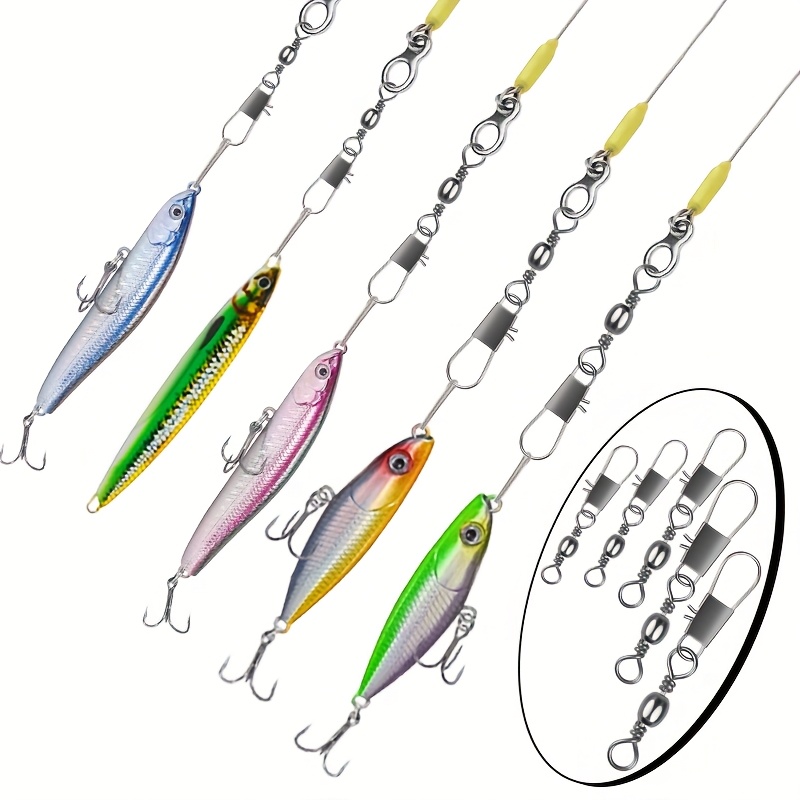 ตัวหมุนสแตนเลส 50 ชิ้น/กล่อง ต - Fishing Line Box บทวิจารณ์และราคา