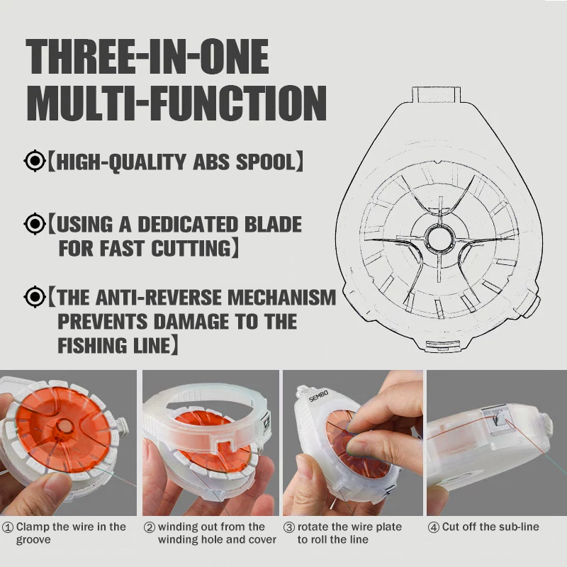 ZUKIBO สายคาร์บอนกล่องมัลติฟัง - Fishing Line Winder บทวิจารณ์และราคา